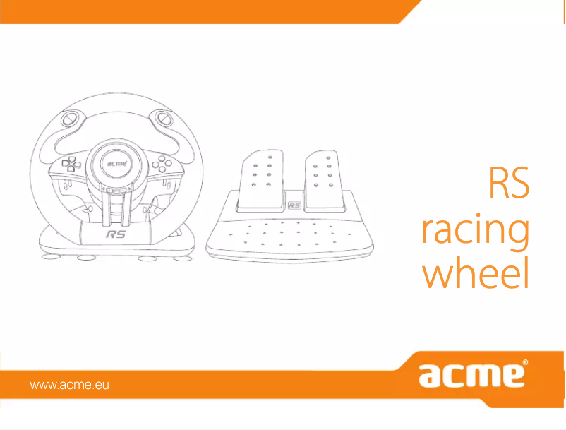 Page 1 de la notice Manuel utilisateur Acme Made RS racing wheel