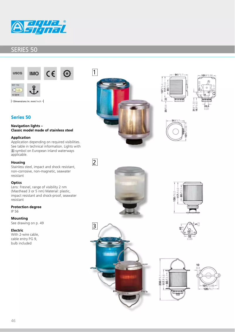 Image de la première page du manuel de l'appareil Serie 50