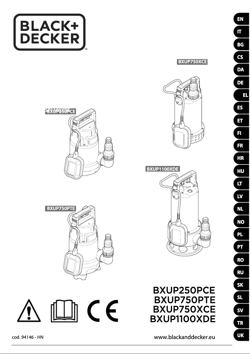 Image de la première page du manuel de l'appareil BXUP250PCE