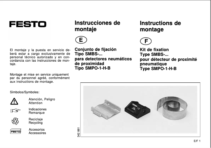 Page n°1 - Manuel utilisateur Festo SMBS-2