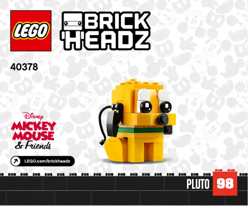 Image de la première page du manuel de l'appareil Brickheadz 40378