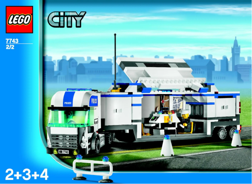Page 1 de la notice Manuel utilisateur Lego Police Command Center
