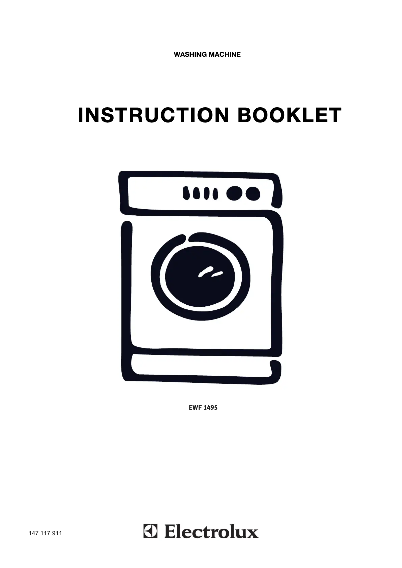 Page 1 de la notice Manuel utilisateur Electrolux EWF1495