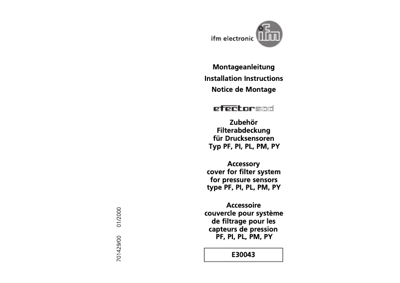 Image de la première page du manuel de l'appareil E30043