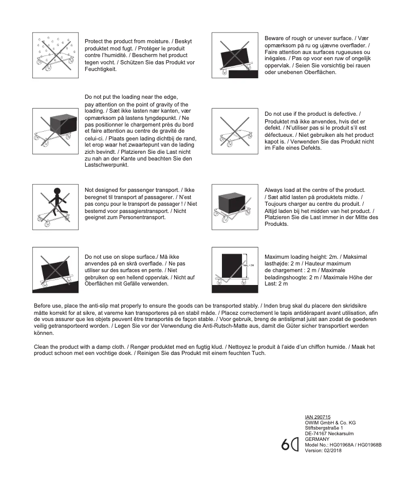 Página 1 del manual Manual de usuario Powerfix HG01968A