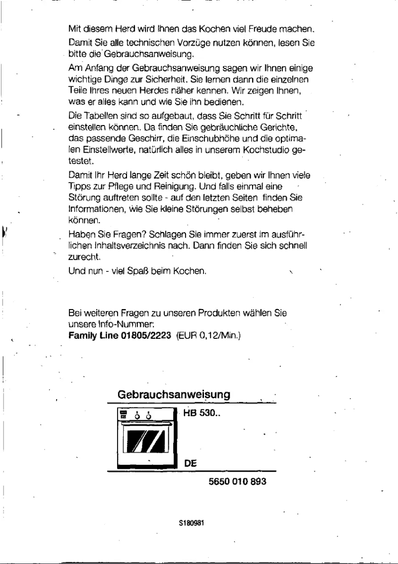 Page n°1 - Manuel utilisateur Siemens HB53054