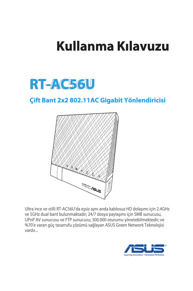 Image de la première page du manuel de l'appareil RT-AC56U