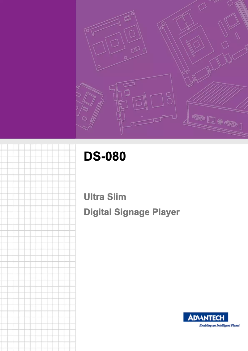 Page 1 de la notice Manuel utilisateur Advantech DS-080