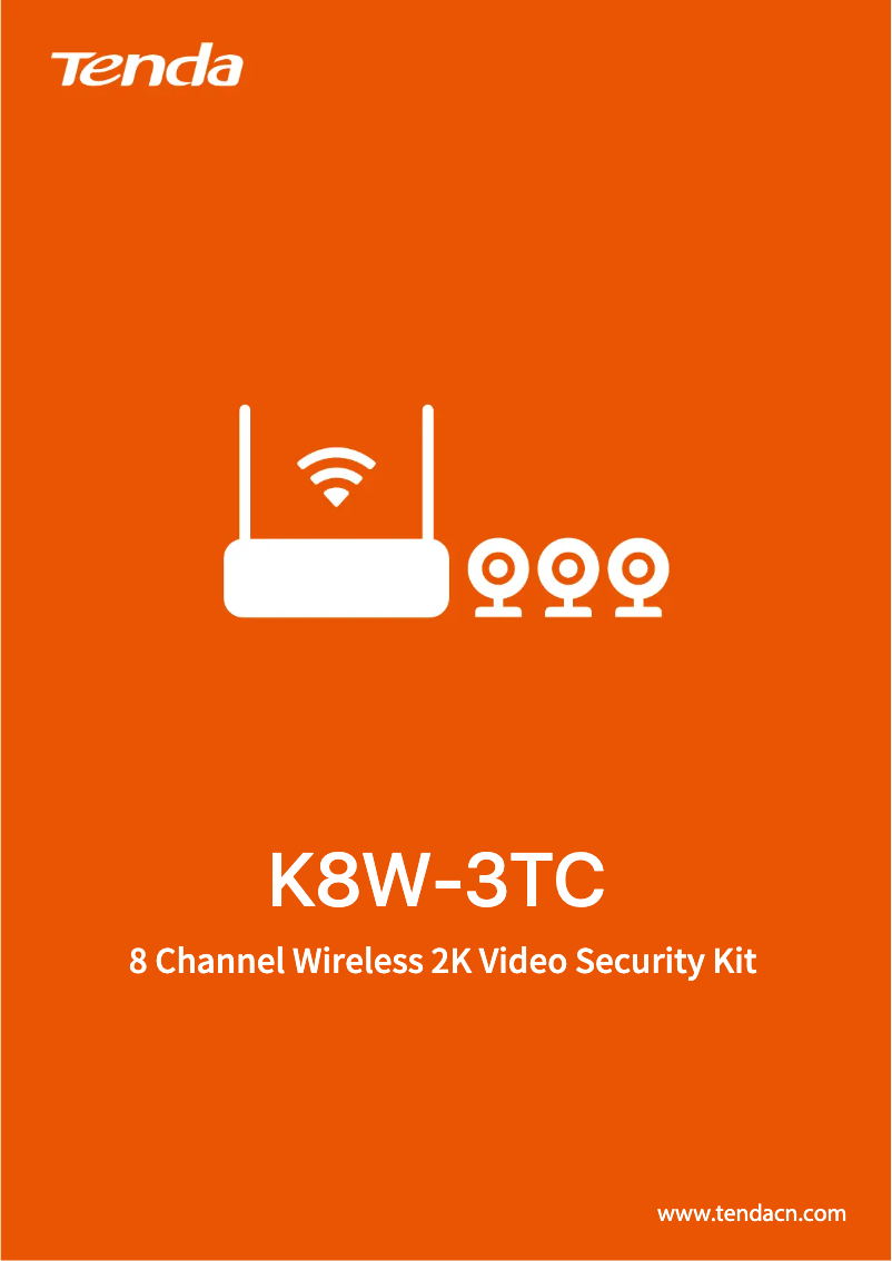 Image de la première page du manuel de l'appareil K8W-3TC V2.0