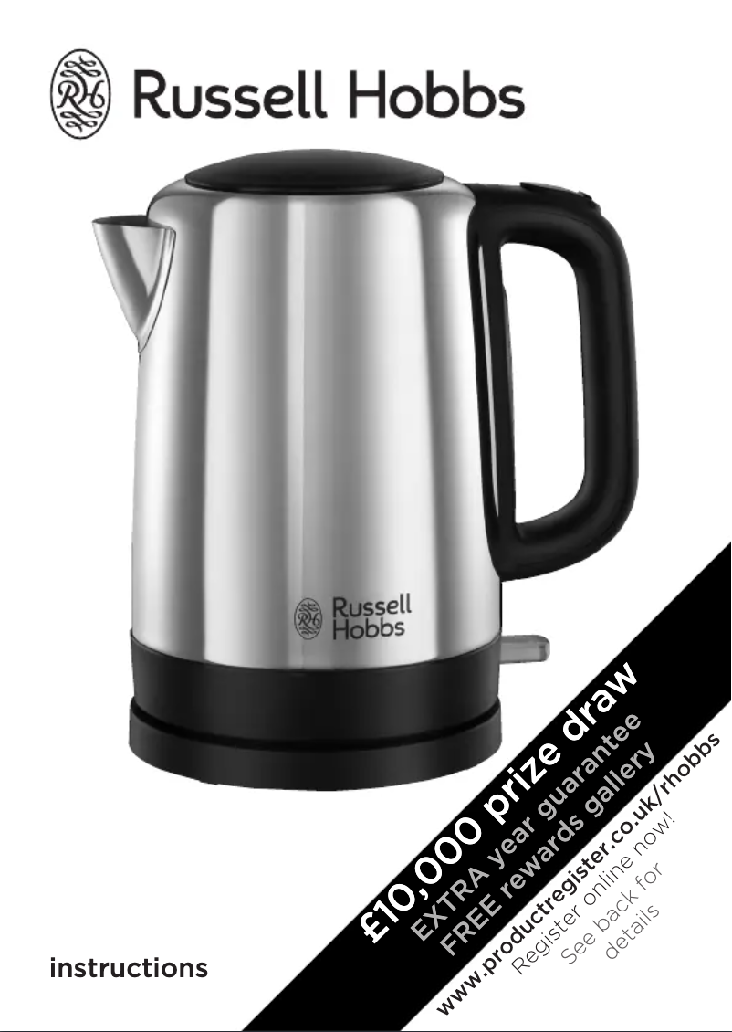 Page 1 de la notice Manuel utilisateur Russell Hobbs Canterbury