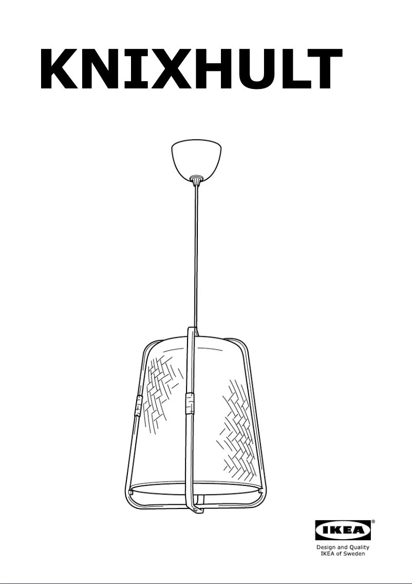 Image de la première page du manuel de l'appareil KNIXHULT