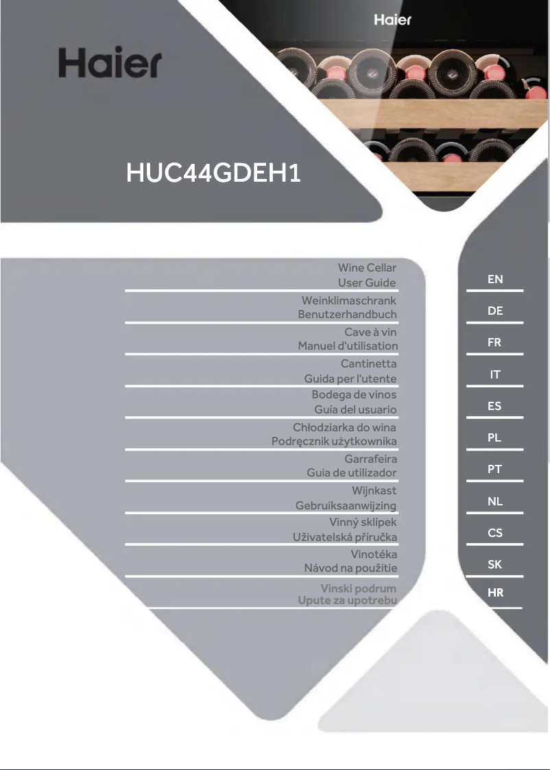 Page 1 of the manual Energy Label Haier HUC44GDEH1