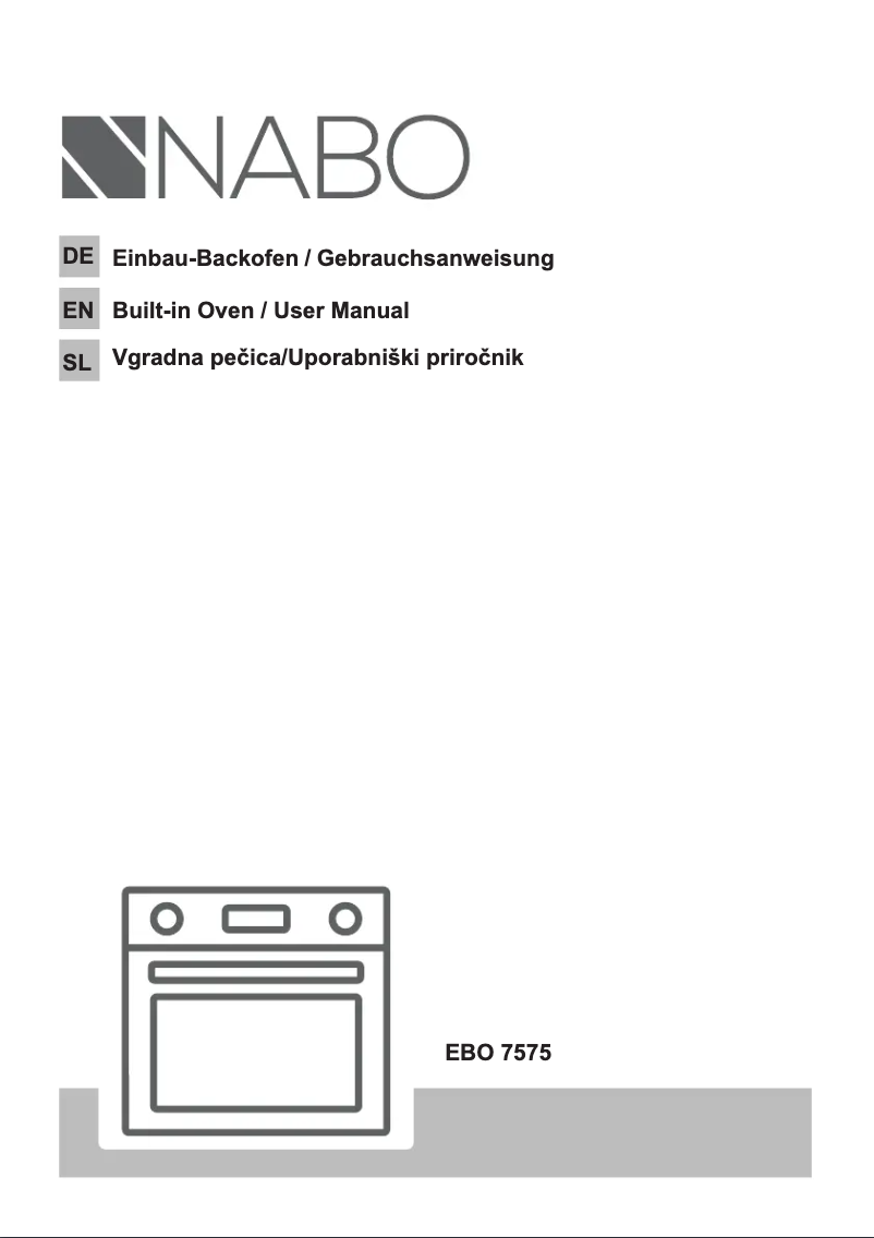 Page 1 de la notice Manuel utilisateur Nabo EBO 7575