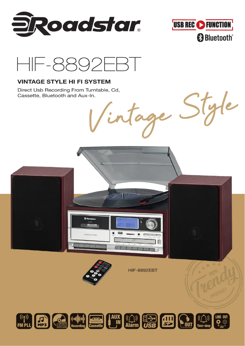 Image de la première page du manuel de l'appareil HIF-8892EBT