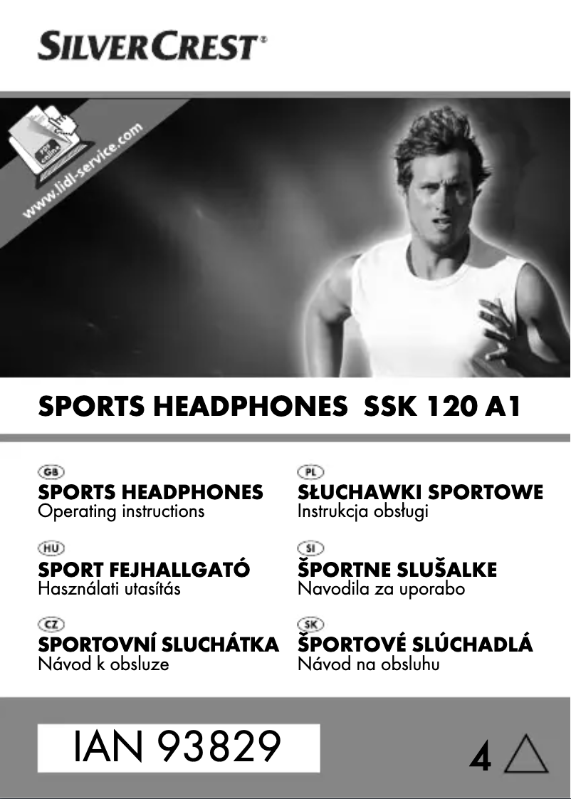 Page 1 de la notice Manuel utilisateur Crivit SSK 120 A1