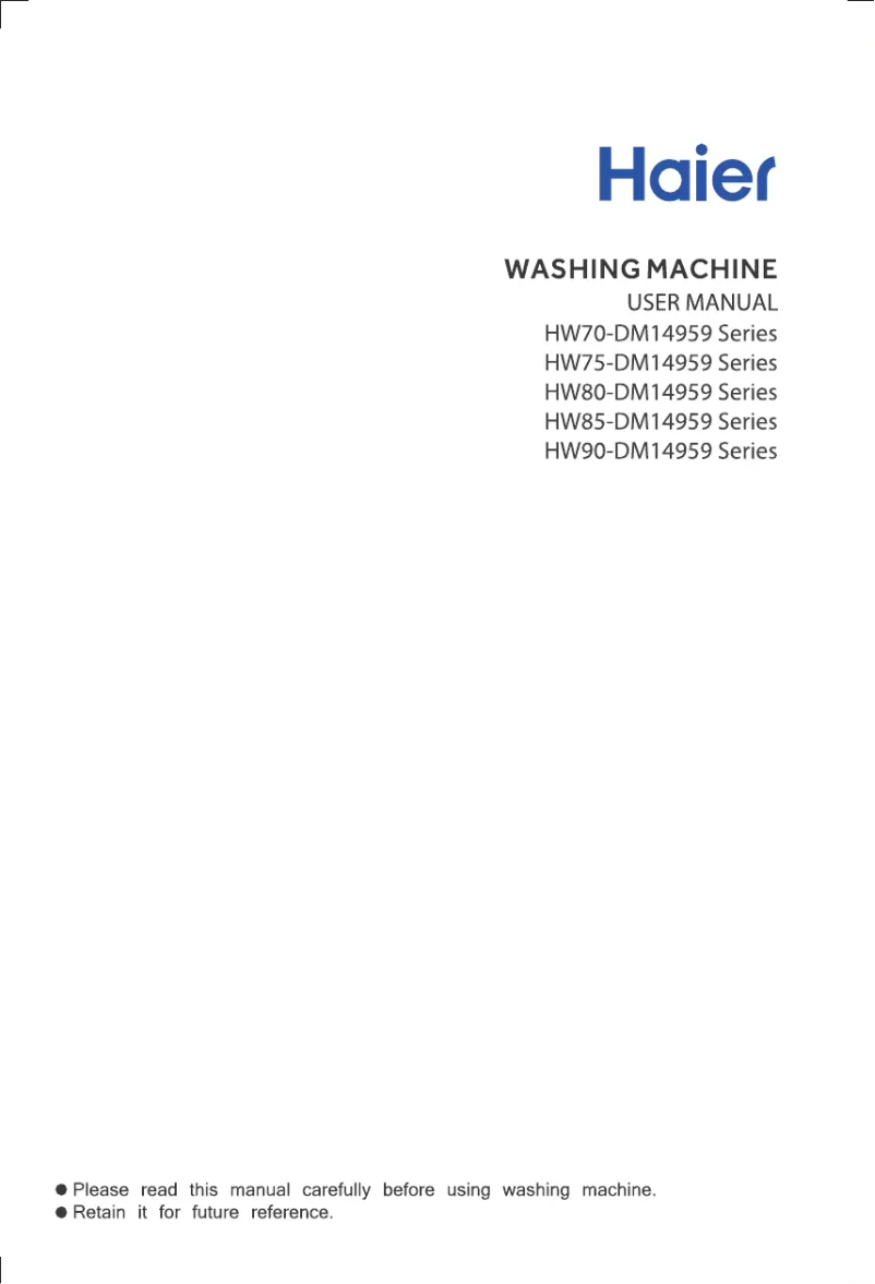 Page 1 de la notice Manuel utilisateur Haier HW80-DM14959CS8U1