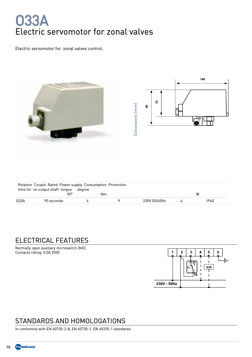 Image de la première page du manuel de l'appareil O33A