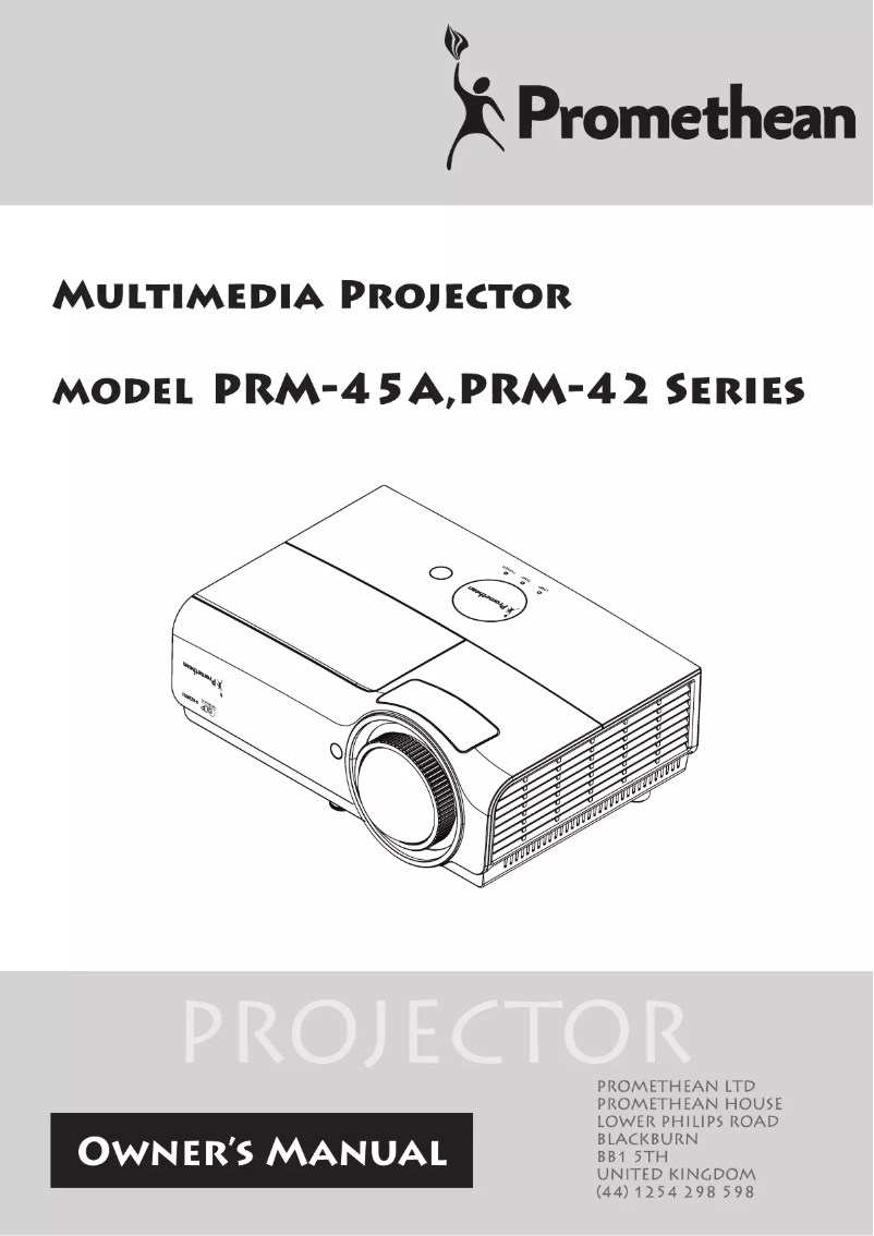 Image de la première page du manuel de l'appareil PRM-45A