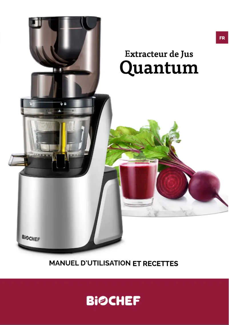 Page n°1 - Manuel utilisateur BioChef Quantum