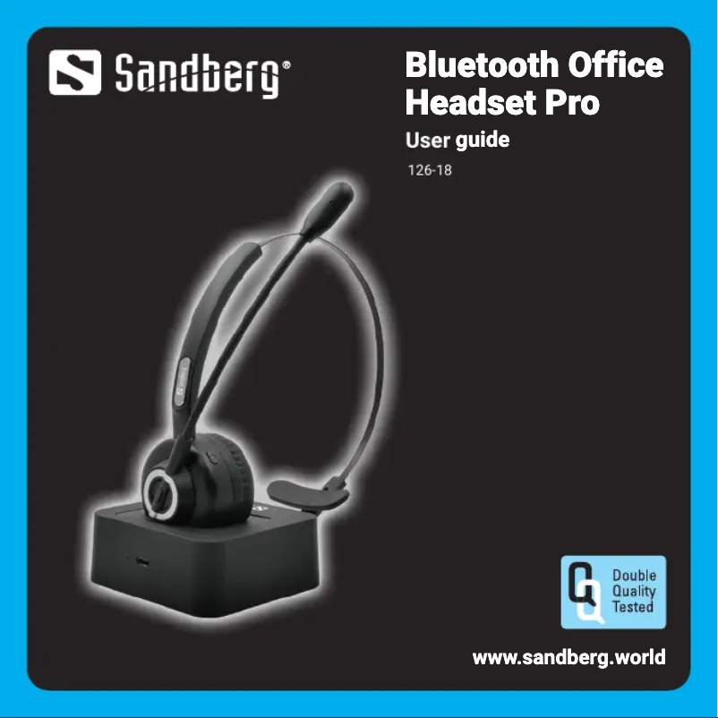 Image de la première page du manuel de l'appareil Bluetooth Office Headset Pro 126-18