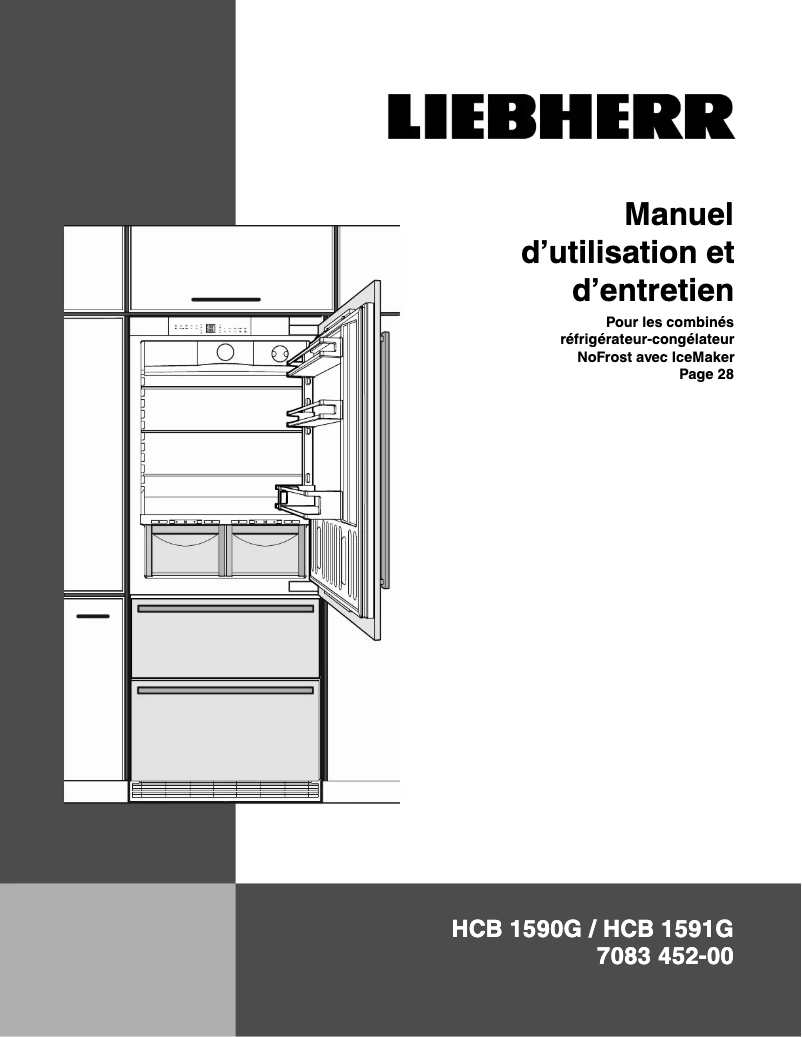 Page n°1 - Manuel utilisateur Liebherr HCB 1590G