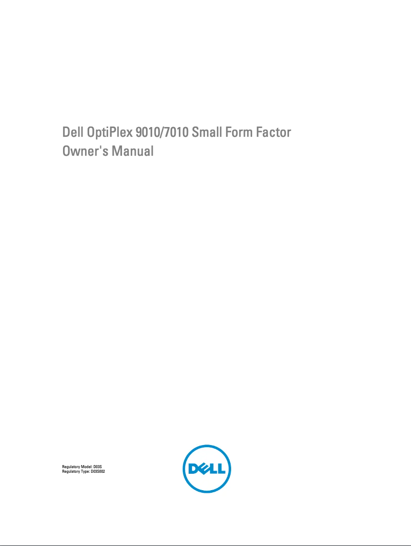 Page n°1 - Manuel utilisateur Dell OptiPlex 7010