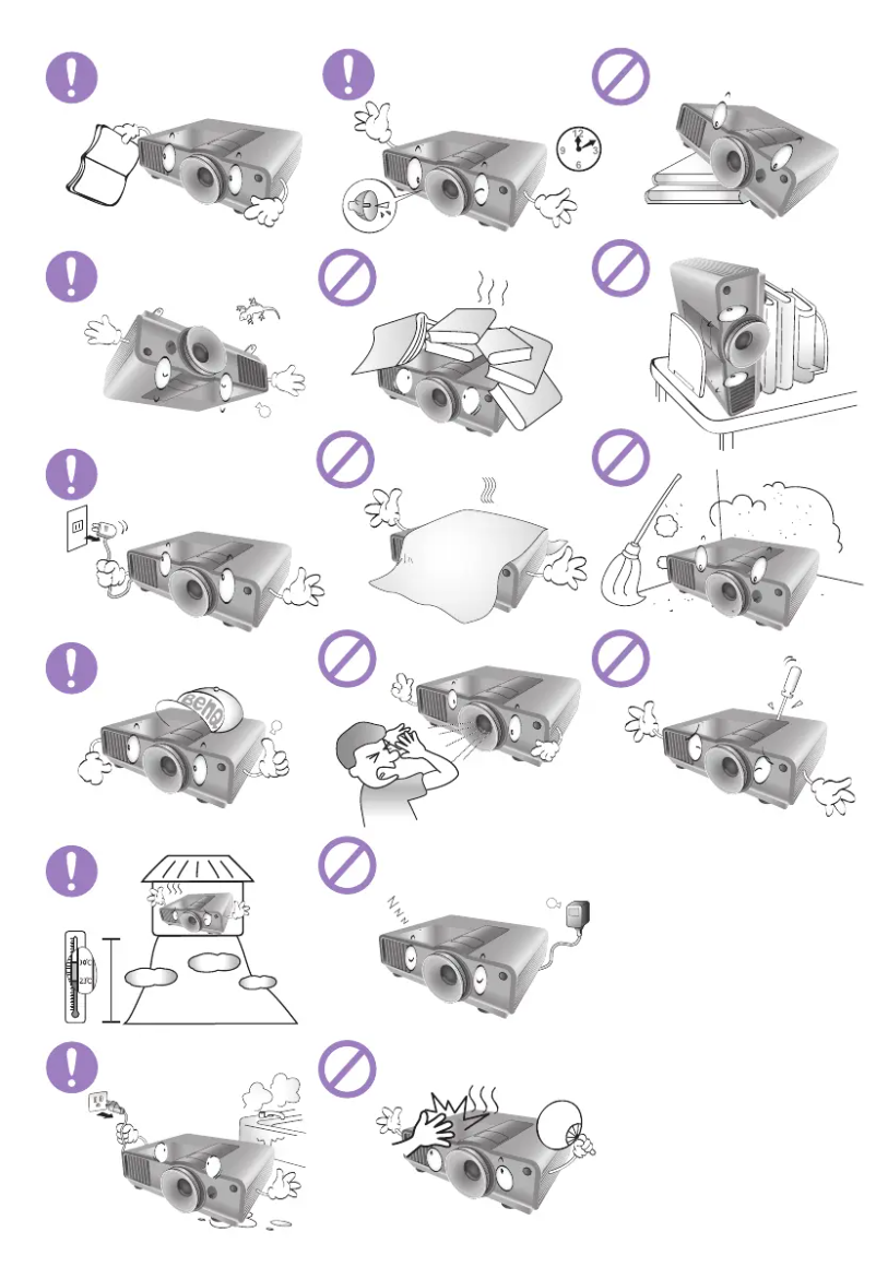 Page 1 de la notice Guide de démarrage rapide BenQ SH960