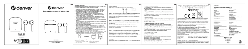 Page 1 de la notice Manuel utilisateur Denver TWE-39