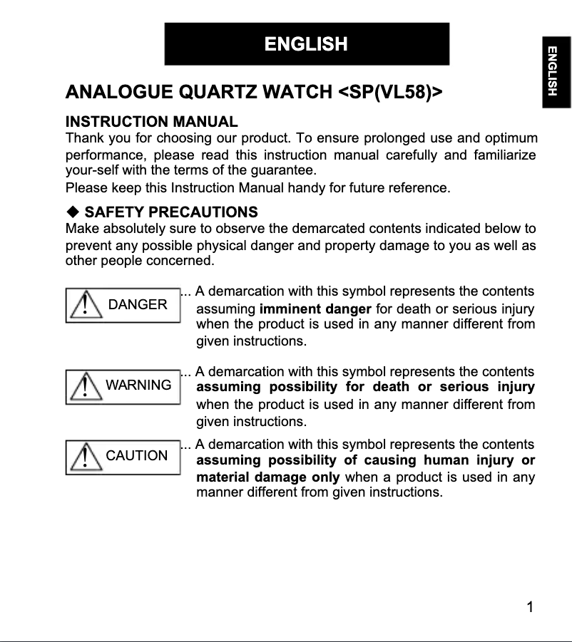 Image de la première page du manuel de l'appareil Contemporary RA-SP0005N