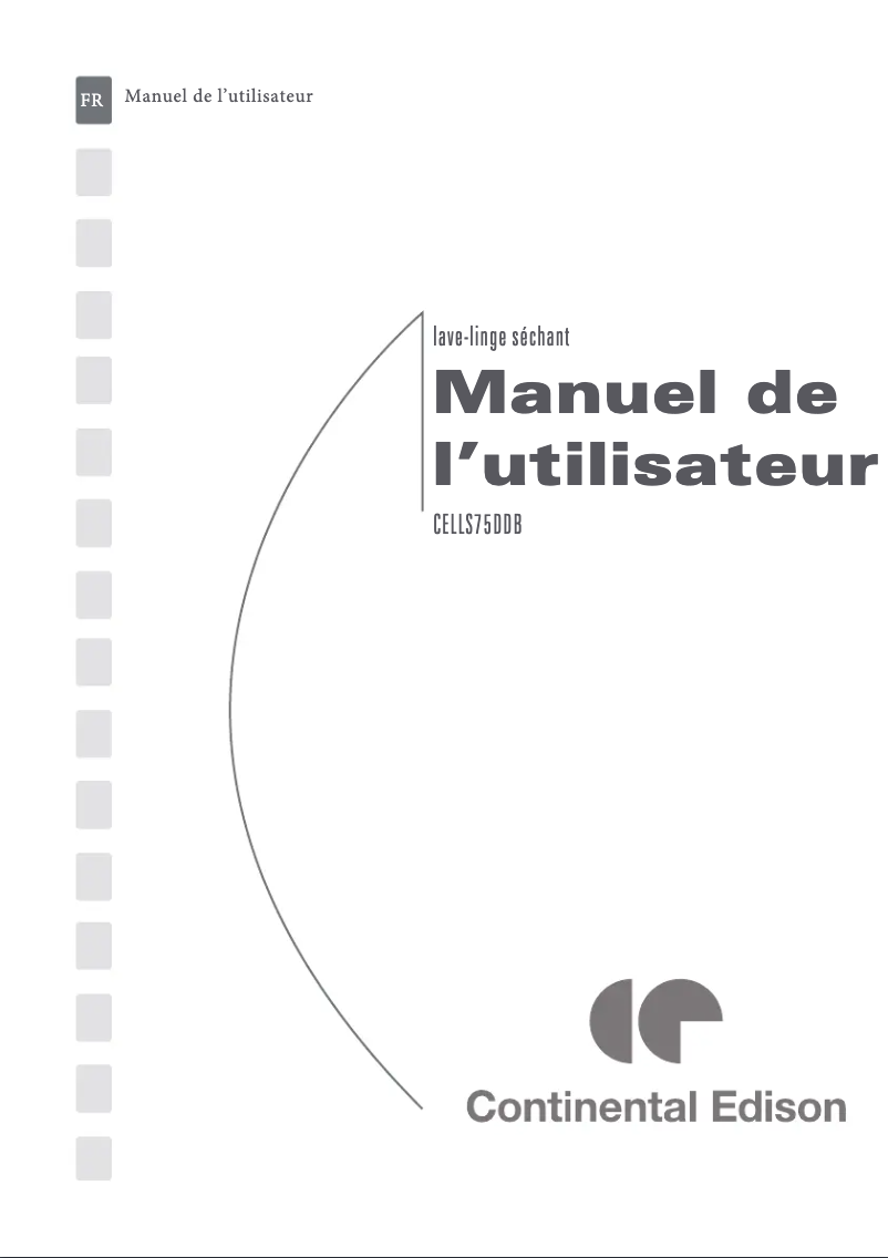 Image de la première page du manuel de l'appareil CELLS75DDB