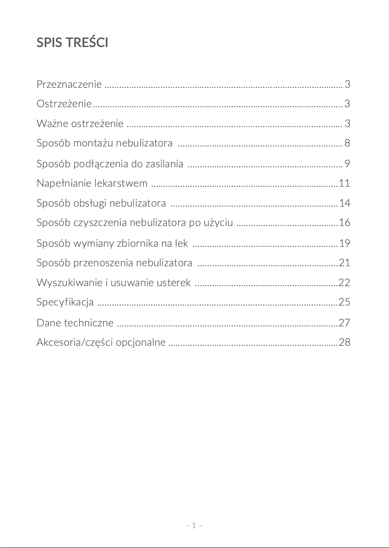 Page n°1 - Manuel utilisateur Oromed Mesh