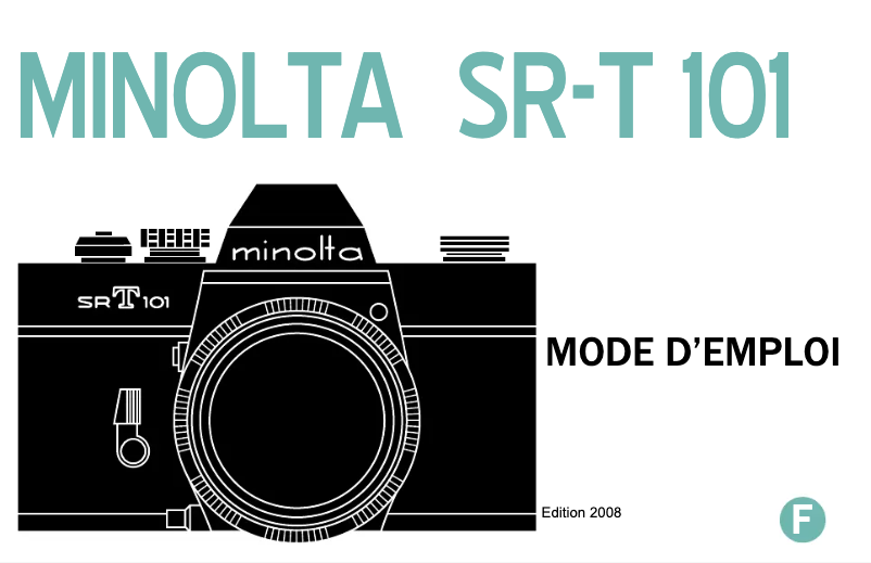 Page 1 of the manual User Manual Konica Minolta SR-T 101