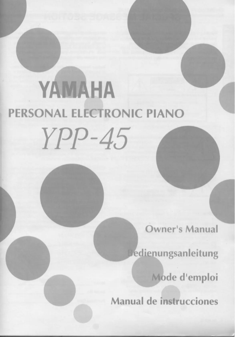 Page 1 de la notice Manuel utilisateur Yamaha YPP-45
