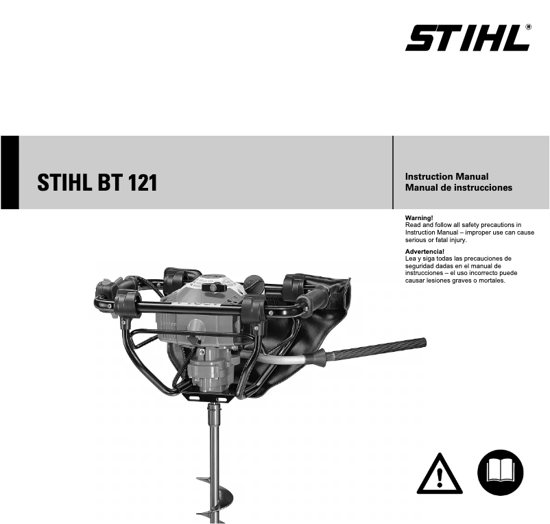 Page 1 de la notice Manuel utilisateur Stihl BT 121