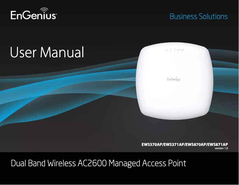 Page 1 de la notice Manuel utilisateur EnGenius EWS870AP