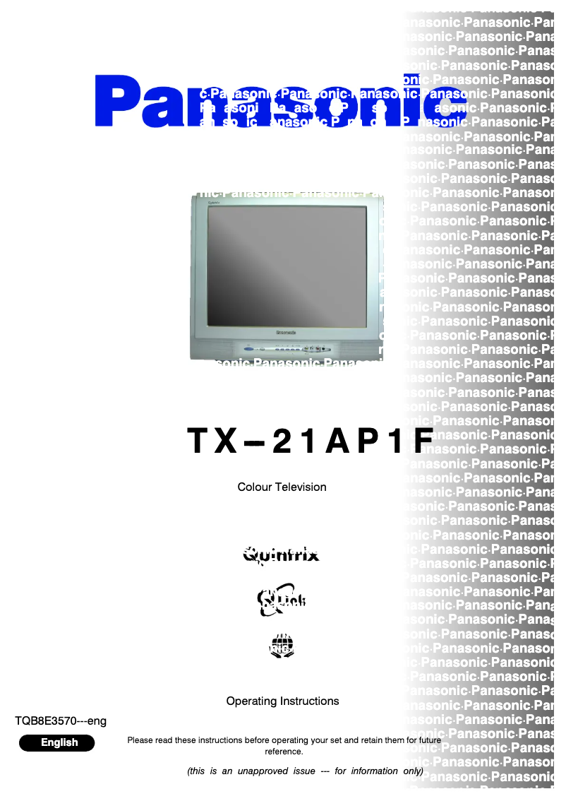 Imagen de la primera página del manual del dispositivo TX-21AP1F