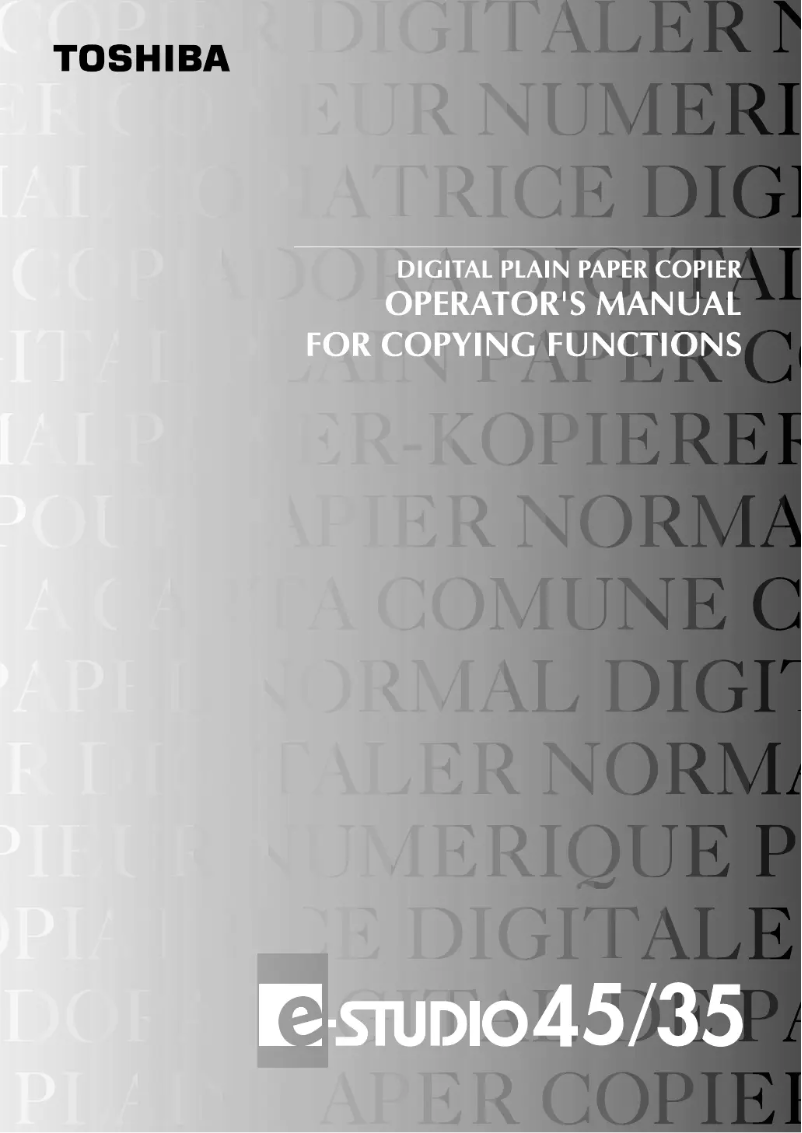 Imagen de la primera página del manual del dispositivo e-studio 45