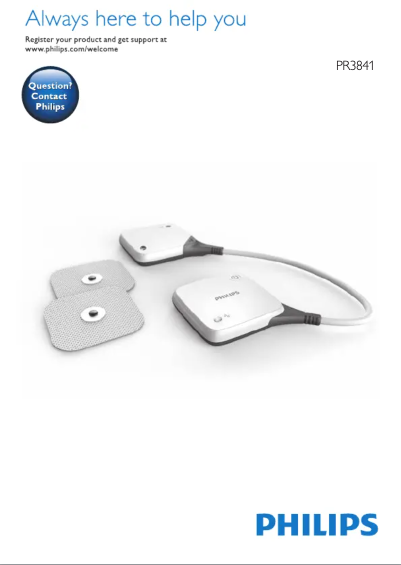 Page 1 of the manual User Manual Philips PulseRelief PR3841