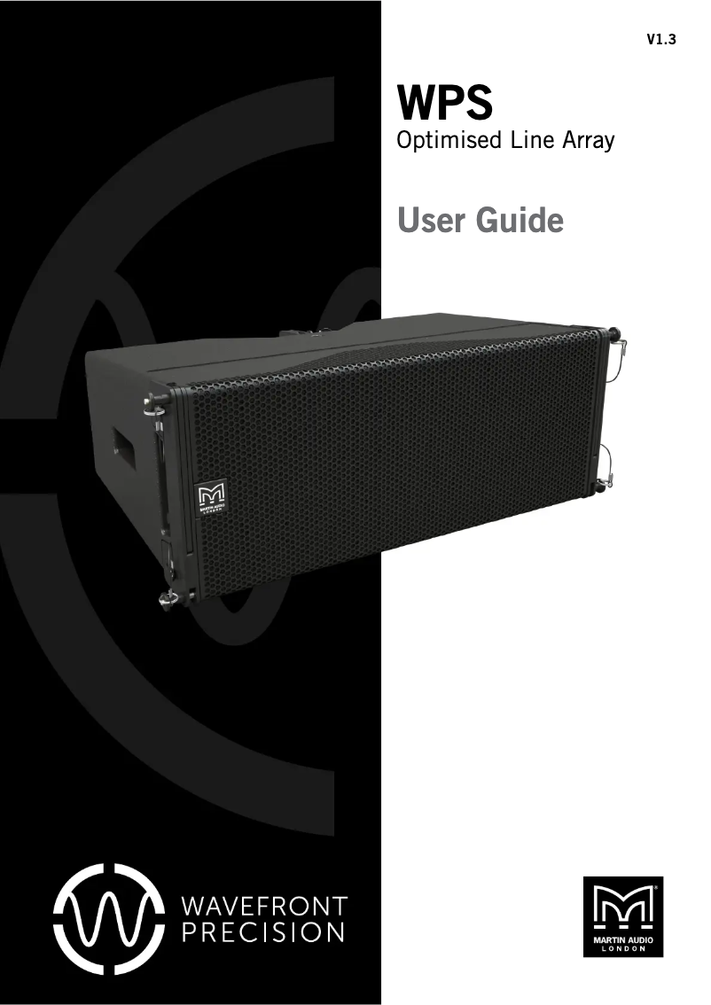 Page n°1 - Manuel utilisateur Martin Audio WPS