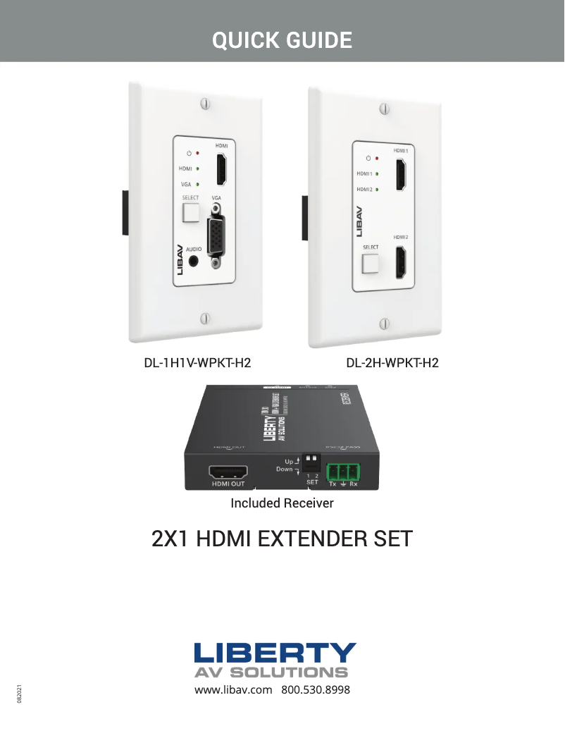 Page n°1 - Manuel utilisateur Intelix DL-1H1V-WPKT-H2