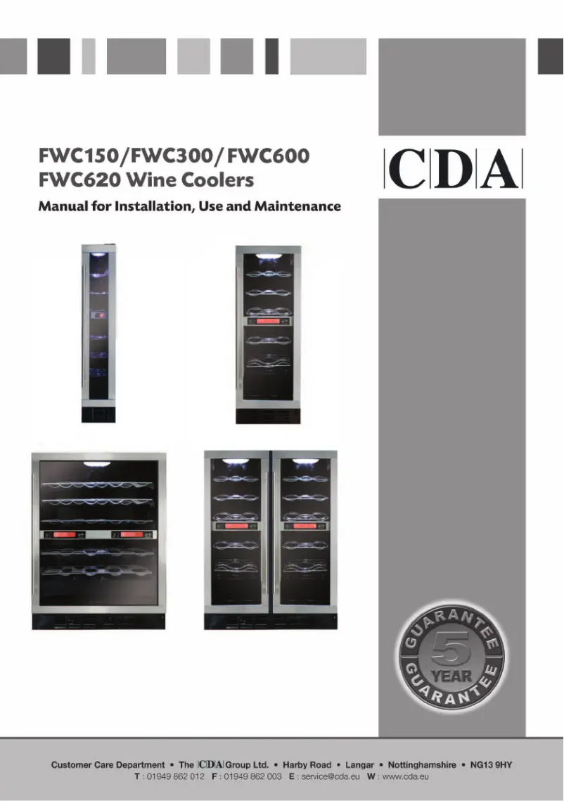 Page 1 de la notice Manuel utilisateur CDA FWC620