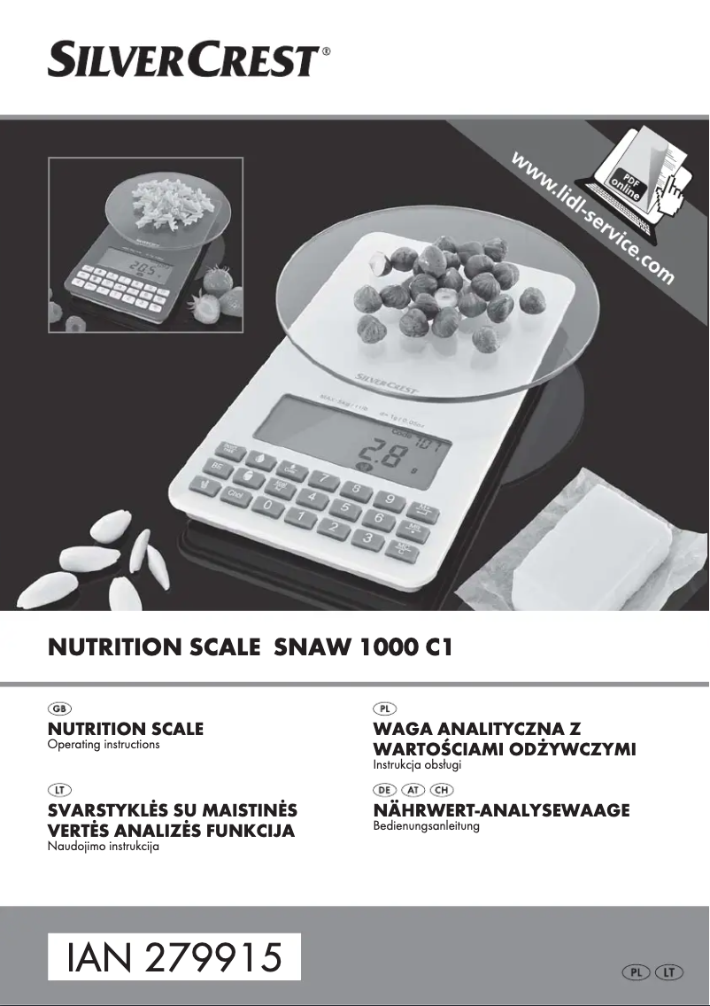 Página 1 del manual Manual de usuario SilverCrest IAN 279915