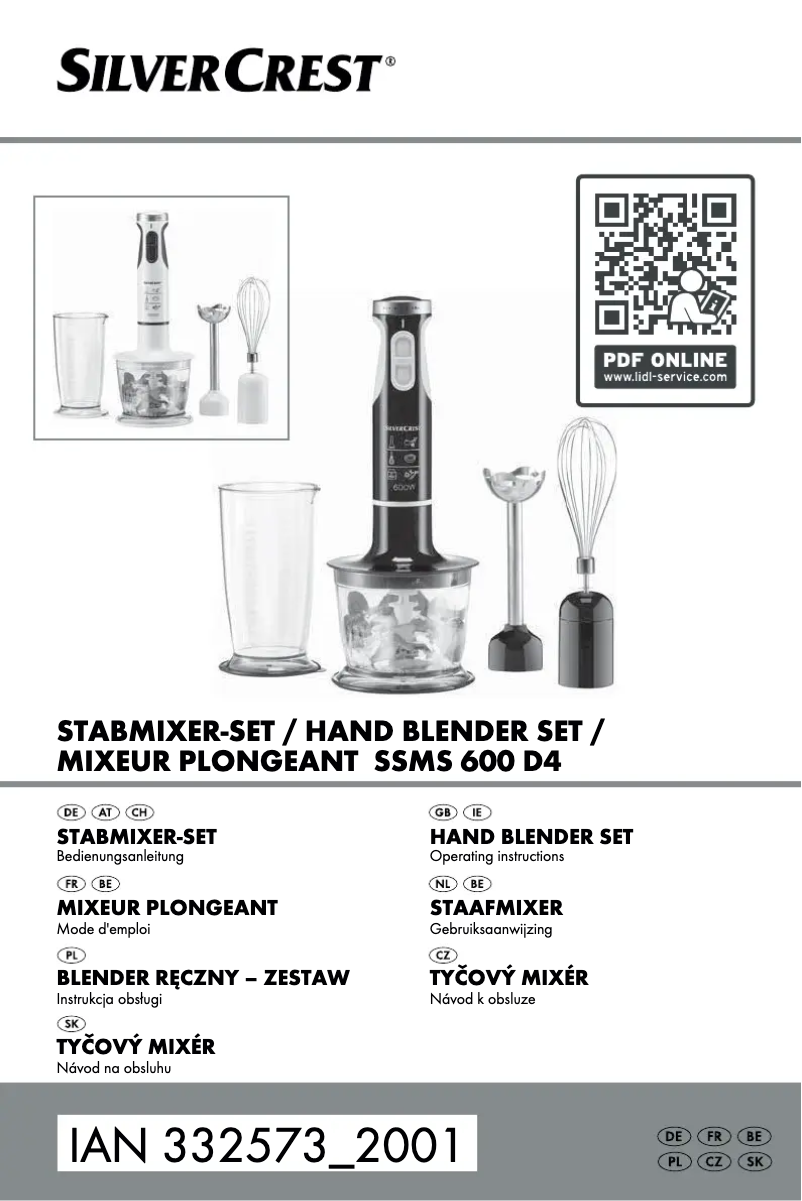 Página 1 del manual Manual de usuario SilverCrest SSMS 600 E2