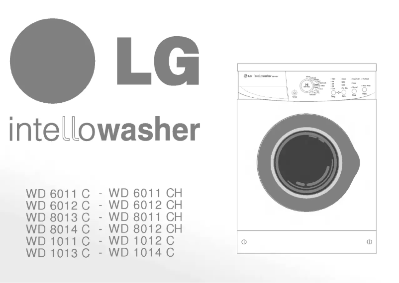 Page 1 de la notice Manuel utilisateur LG WD-1014C