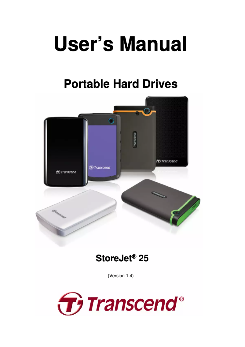 Image de la première page du manuel de l'appareil StoreJet 25A3