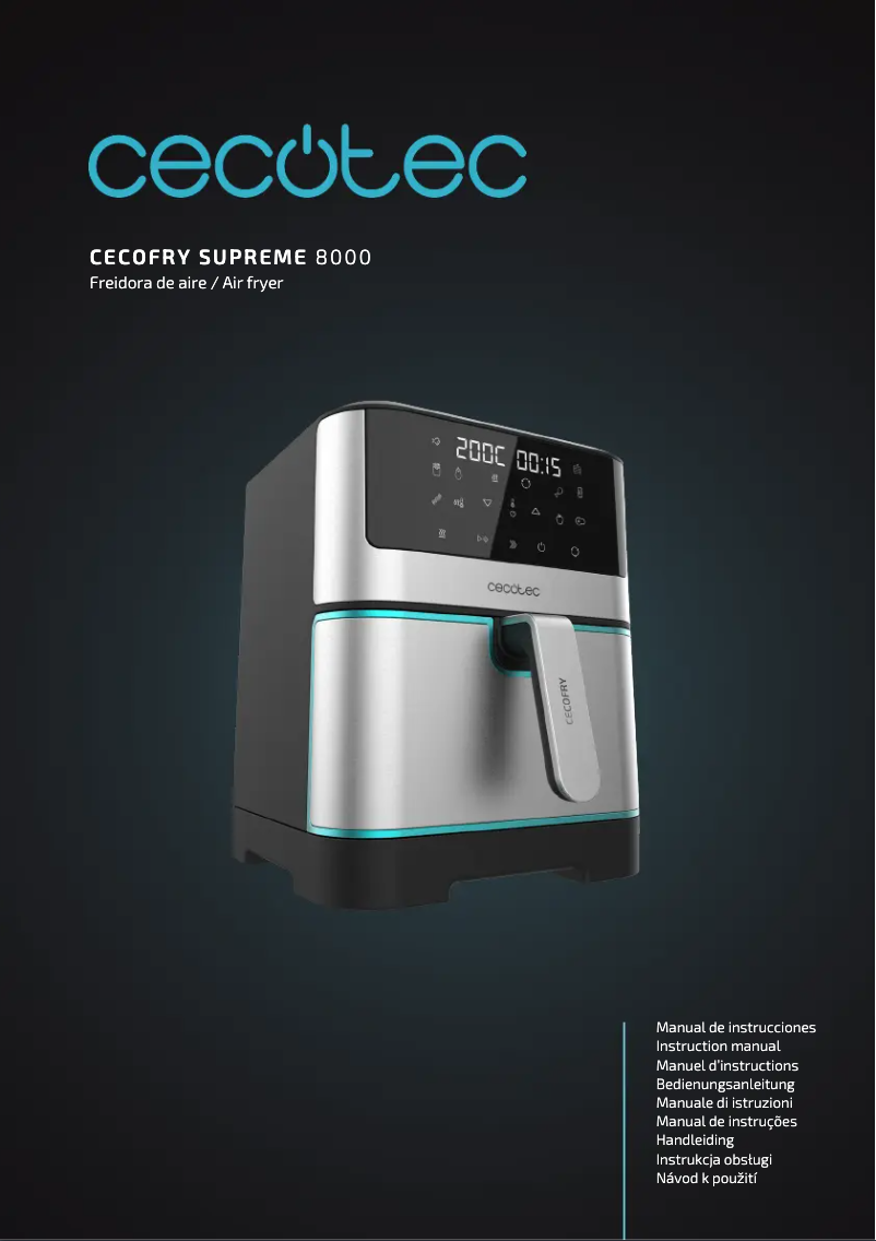 Page n°1 - Manuel utilisateur Cecotec Cecofry Supreme 8000