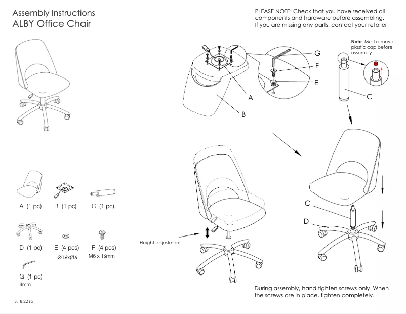 Página 1 del manual Guía de instalación Eurø Style Alby
