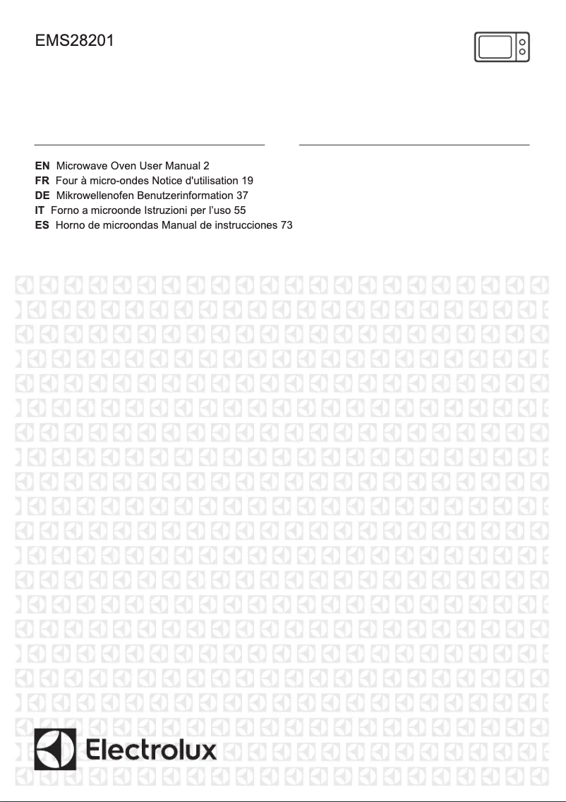 Page 1 de la notice Manuel utilisateur Electrolux EMS28201OS