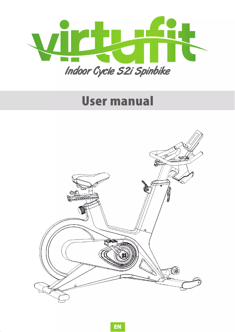 Page 1 de la notice Manuel utilisateur VirtuFit Indoor Cycle S2i