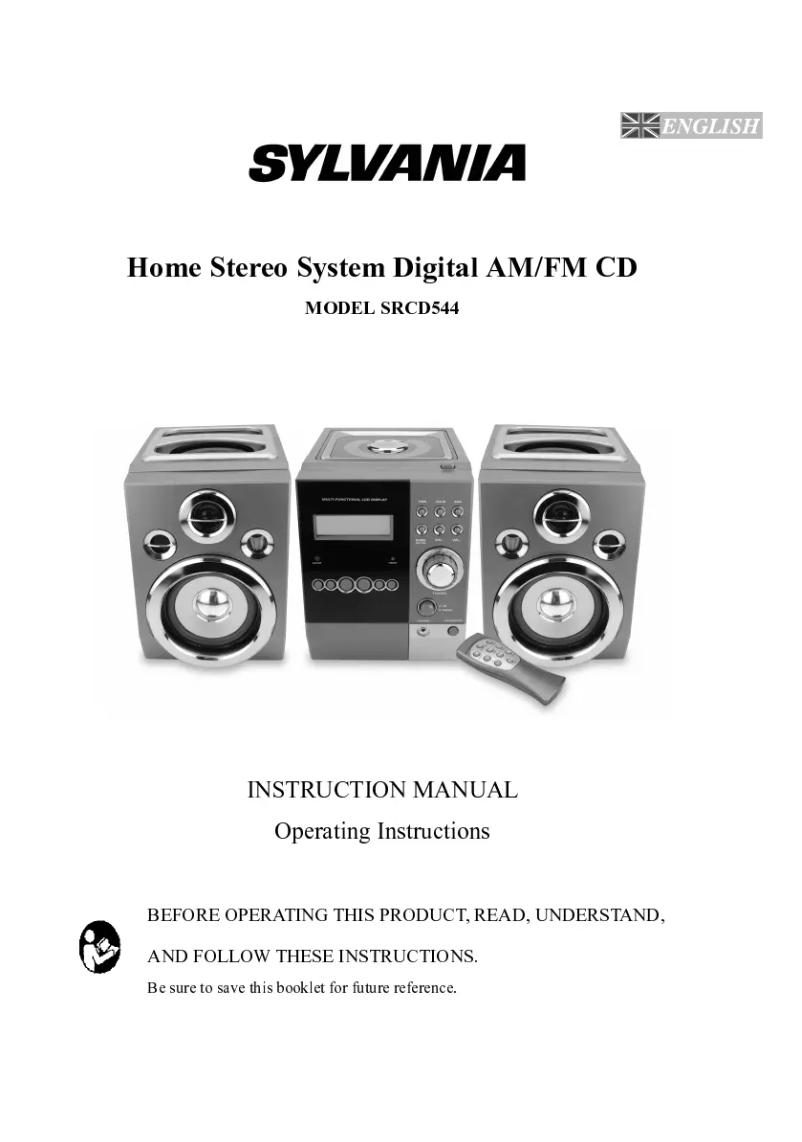 Page 1 de la notice Manuel utilisateur Sylvania SRCD544